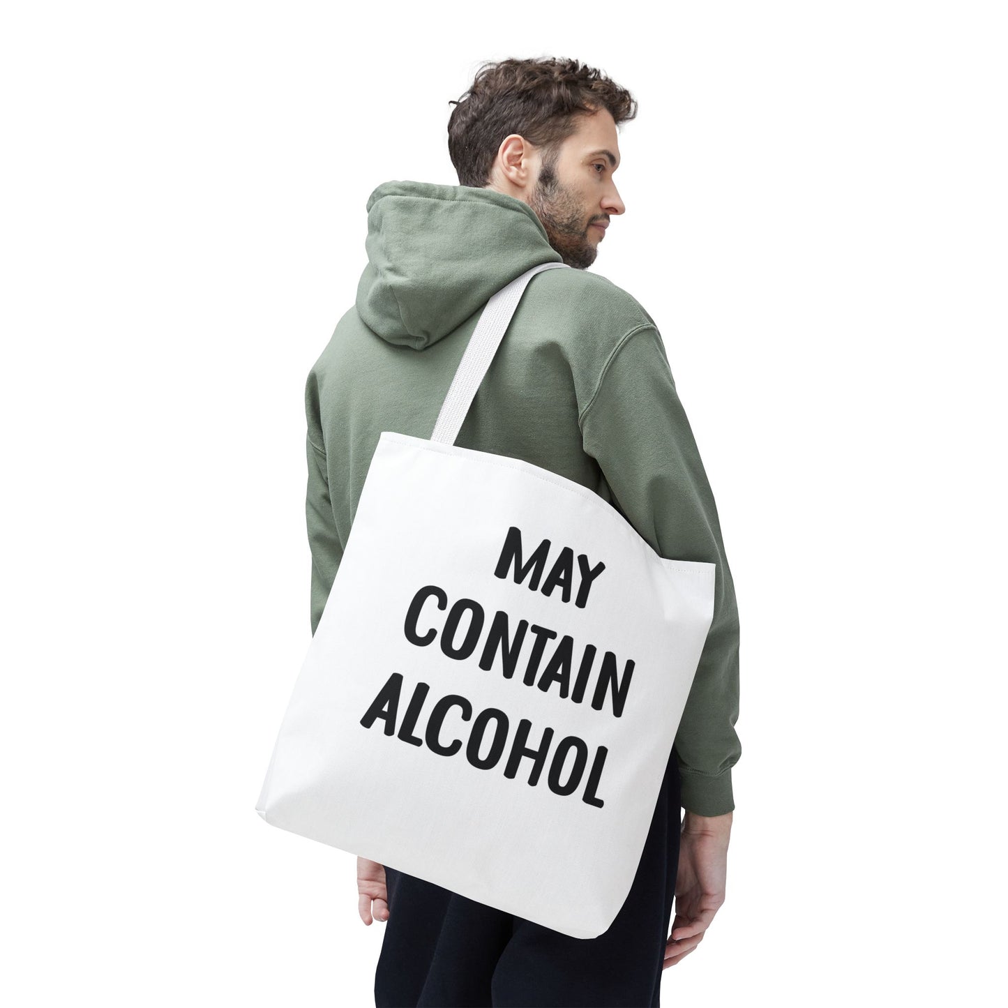 May Contain Alcohol Reusable Grocery & Beach Tote