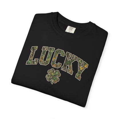 Lucky Shamrock T-Shirt — Camo Print St. Patrick's Day Tee
