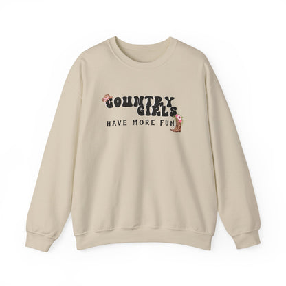 Country Girls Have More Fun Crewneck Sweatshirt