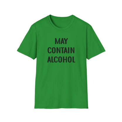 May Contain Alcohol T-Shirt — Funny Drinking Graphic Tee