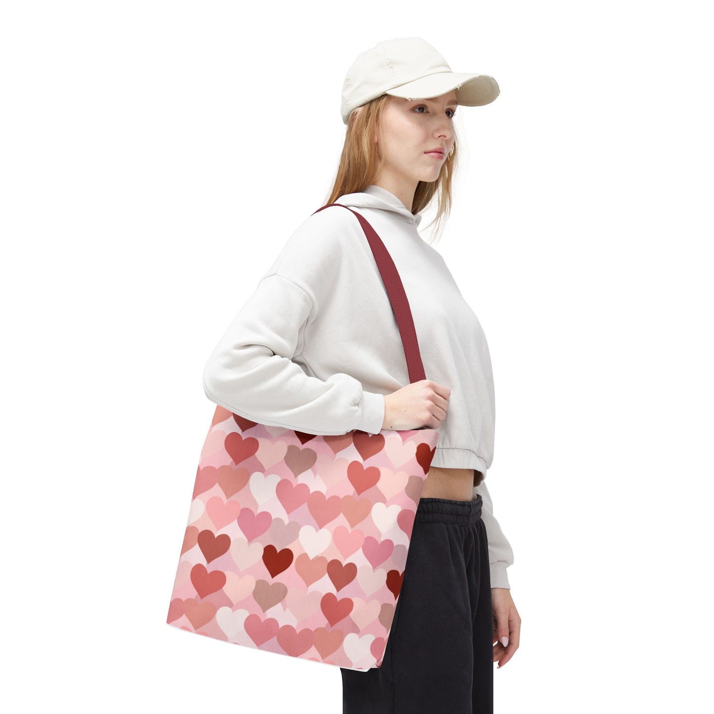Pink Heart Everyday Tote Bag