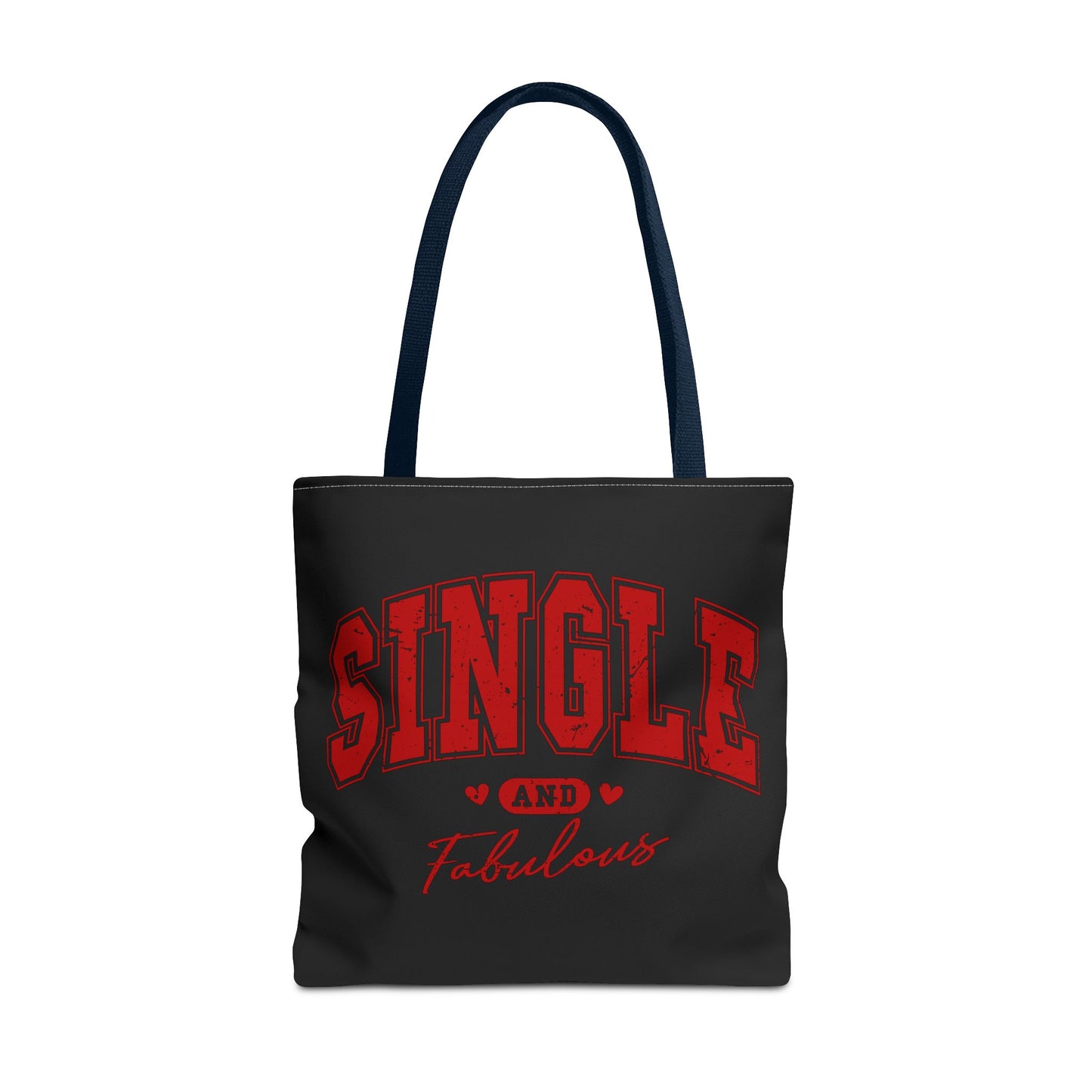 Single and Fabulous Black Canvas Tote 3 Sizes