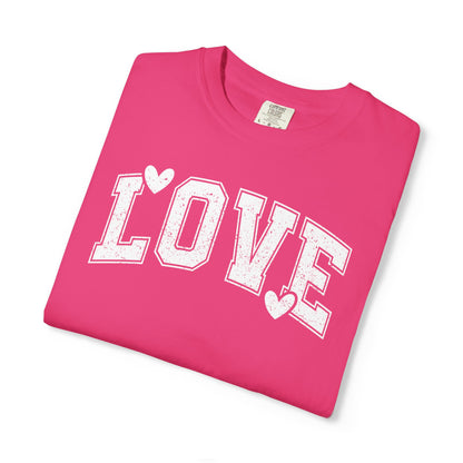 LOVE Heart Graphic T-Shirt — Vintage Collegiate Love Tee