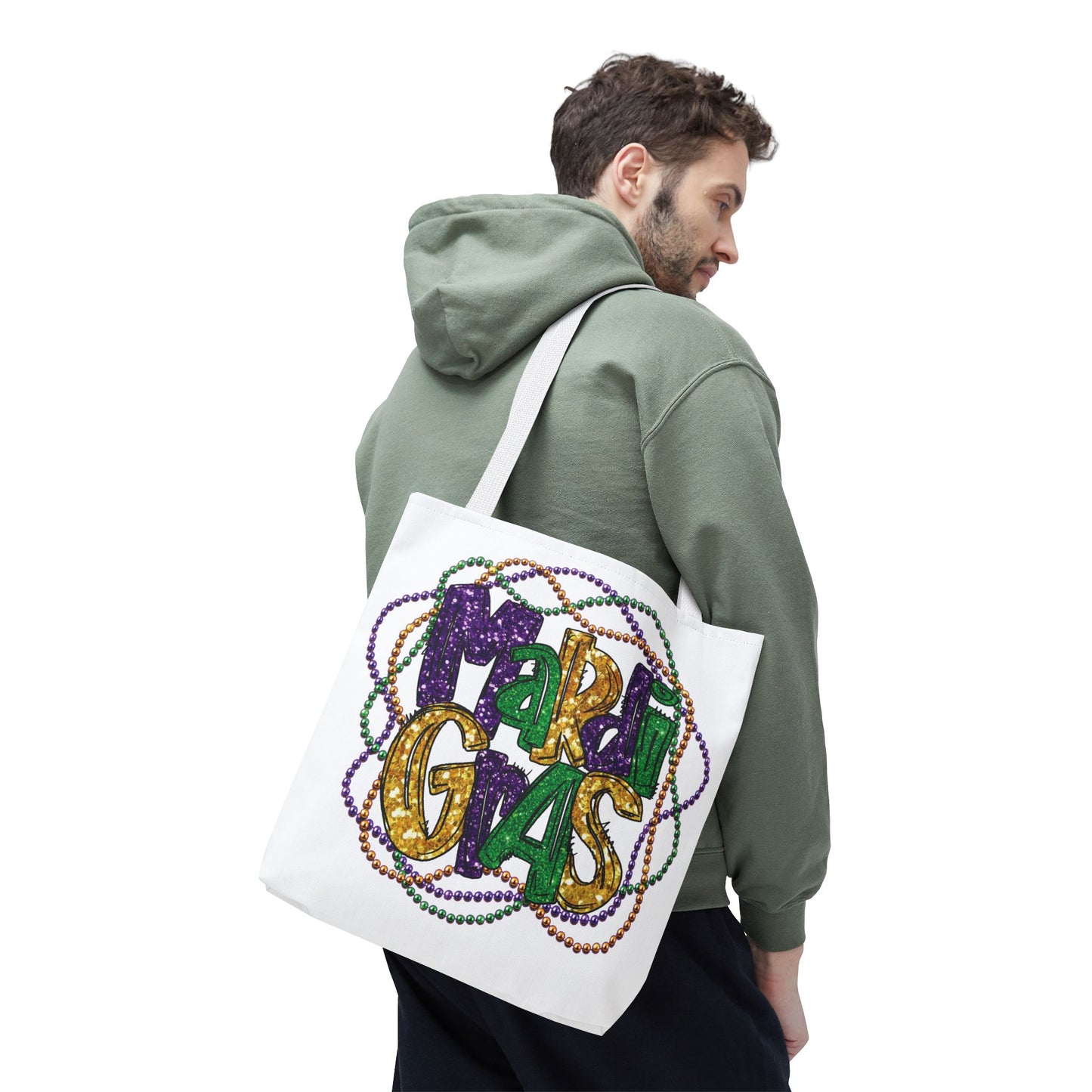 Mardi Gras Bead Bag Tote in 3 Sizes