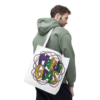 Mardi Gras Bead Bag Tote in 3 Sizes