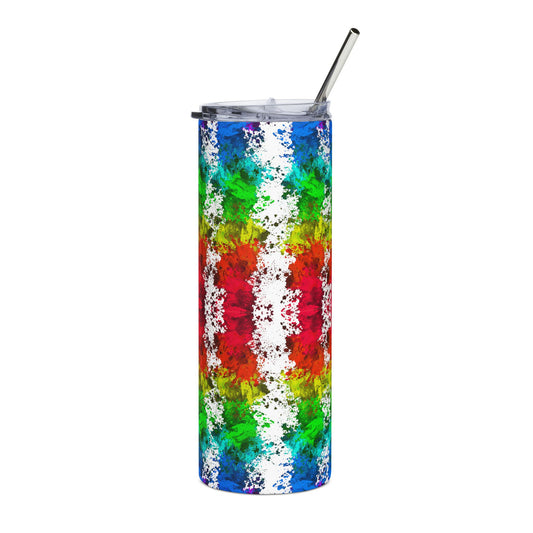 Vibrant Tie-Dye Stainless Steel Tumbler - 20oz Insulated Drinkware
