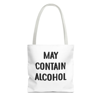 May Contain Alcohol Reusable Grocery & Beach Tote