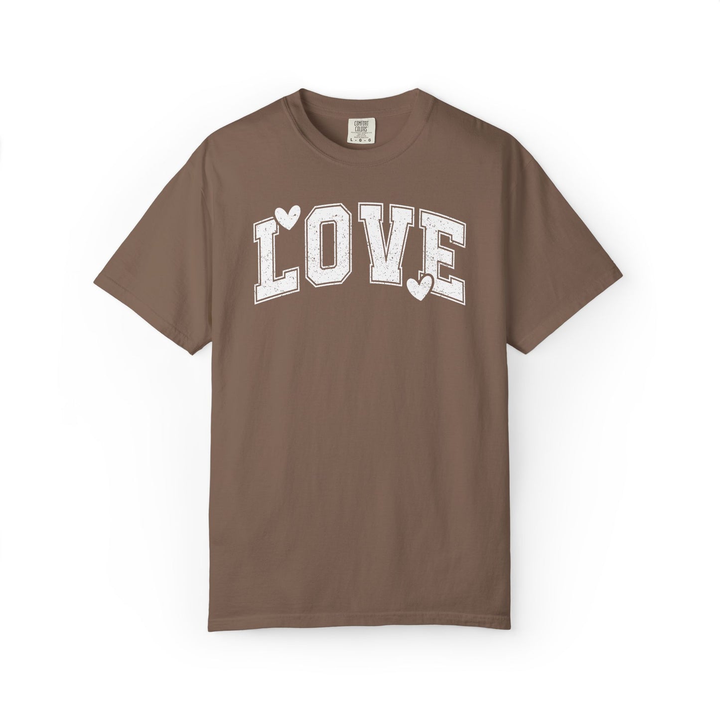 LOVE Heart Graphic T-Shirt — Vintage Collegiate Love Tee