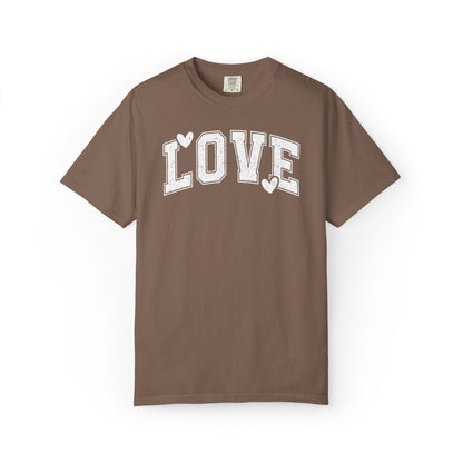 LOVE Heart Graphic T-Shirt — Vintage Collegiate Love Tee