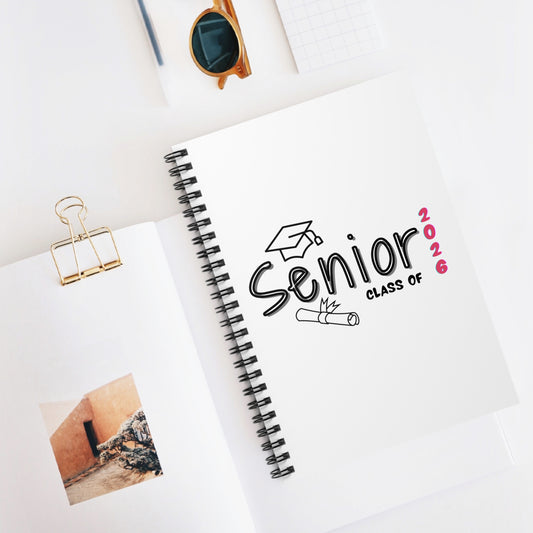 Senior Class of 2026 Spiral Notebook, Graduation Gift, Student Journal, School Supplies, Personalized Notebook, High School Graduation