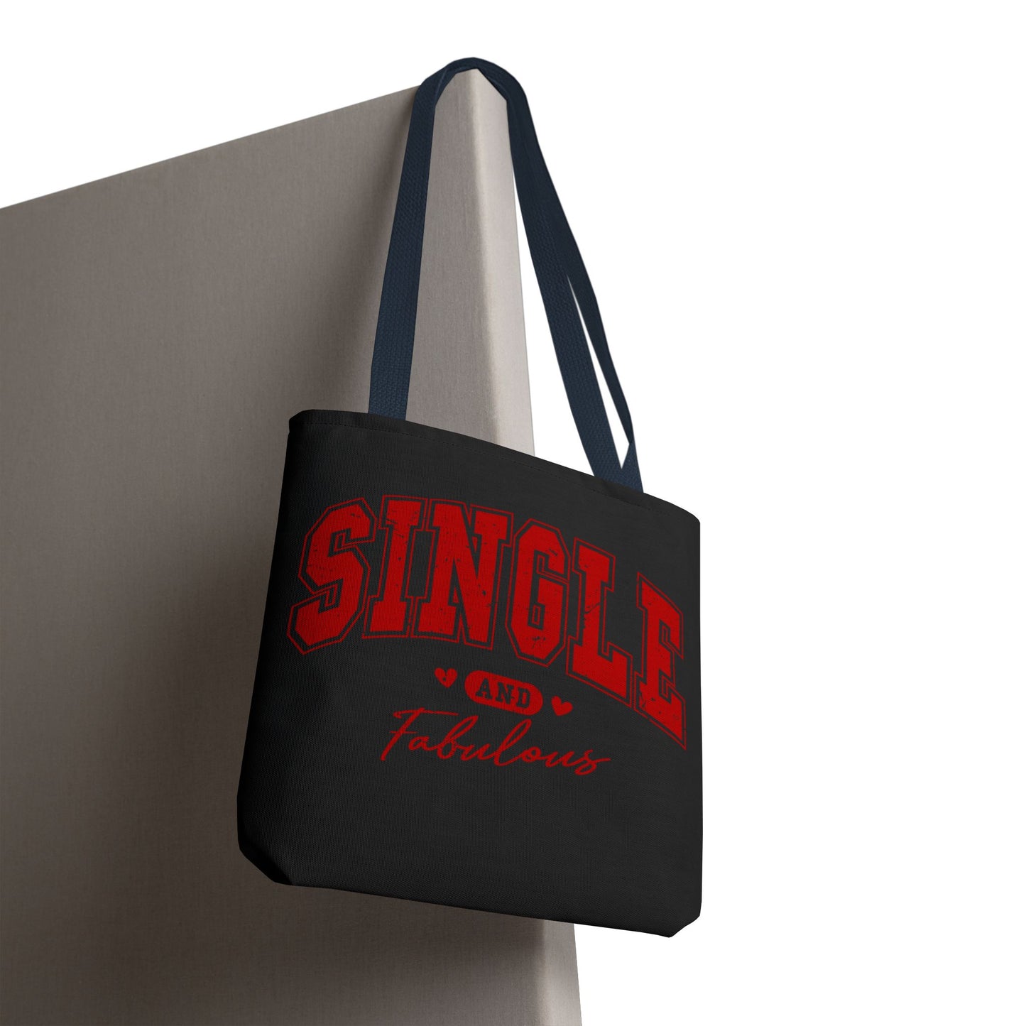 Single and Fabulous Black Canvas Tote 3 Sizes