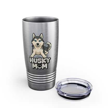 Husky Mom Tumbler - 20oz, Stainless Steel Travel Mug, Pet Lover Gift, Dog Mom Coffee Cup, Insulated Drinkware