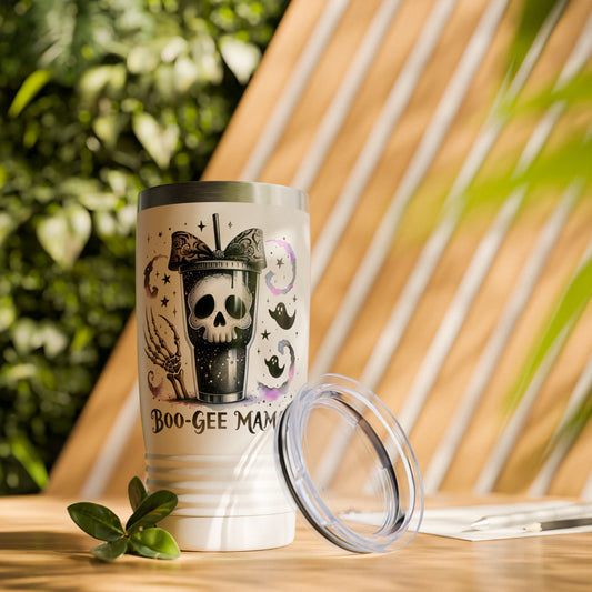 Boo-Gee Mama Skeleton Halloween 20oz Tumbler, Spooky Drinkware, Boo-Gee Mama 20oz, Unique Gift, Seasonal Travel Mug, October Decor
