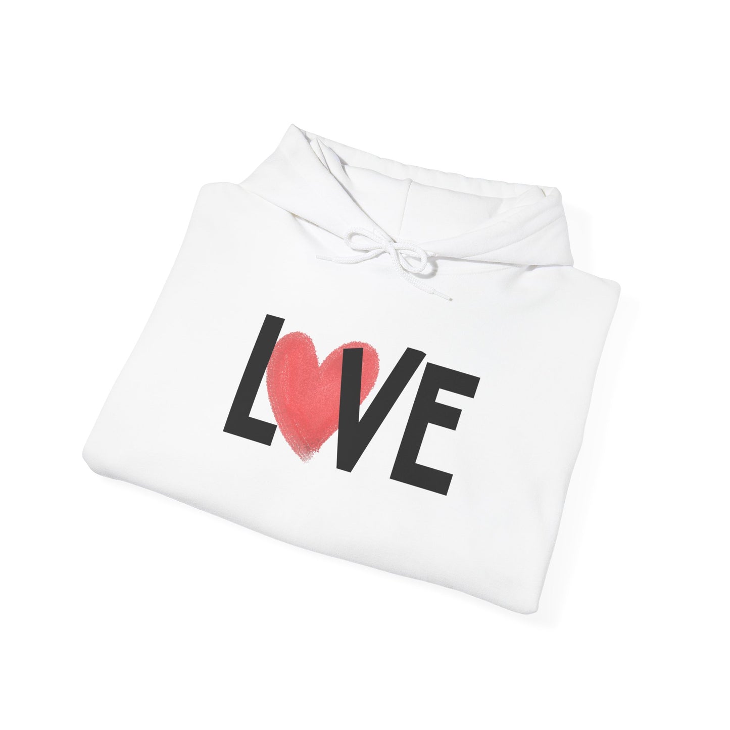 The LOVE Heart Hoodie Cozy Everyday Pullover