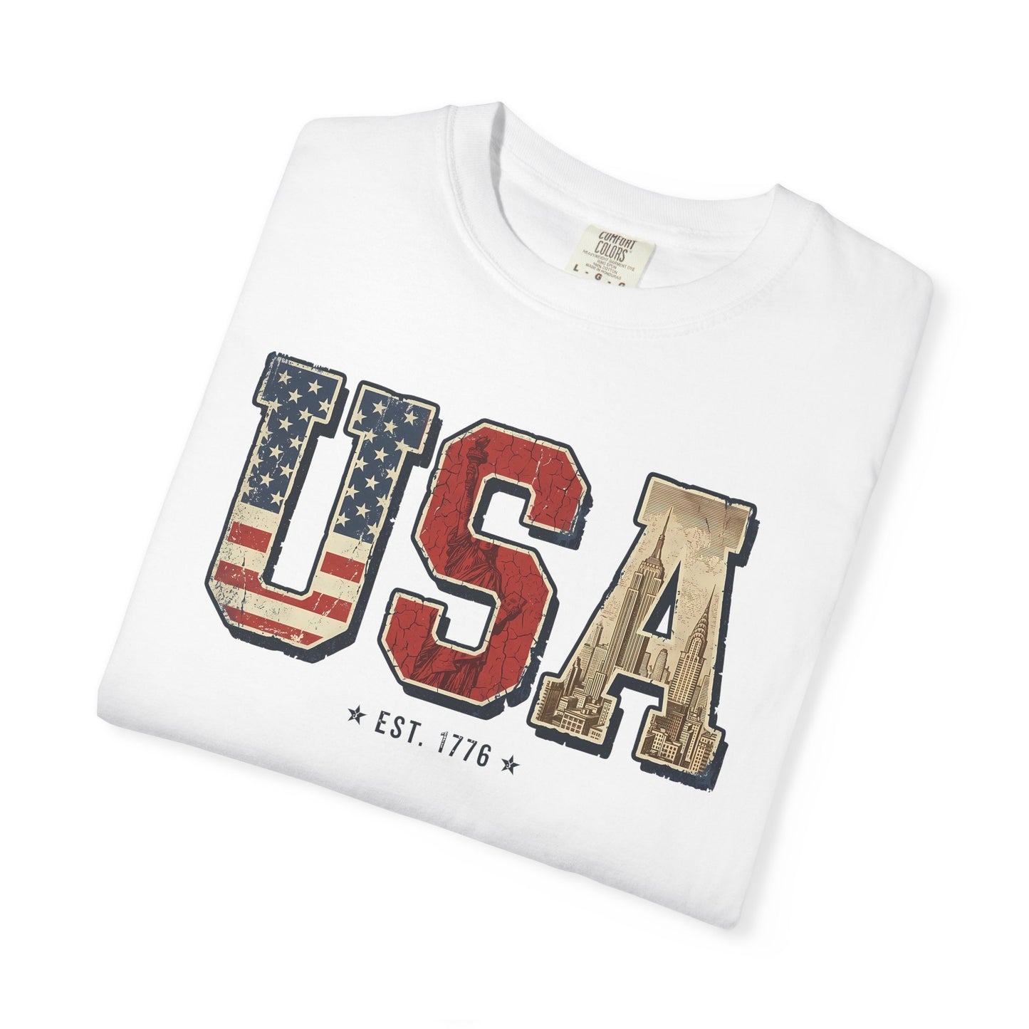 USA Retro Comfort Colors Tee