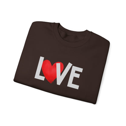 Love Heart Crewneck Sweatshirt