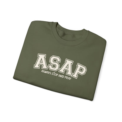 ASAP "Always Stop And Pray" Crewneck Sweatshirt