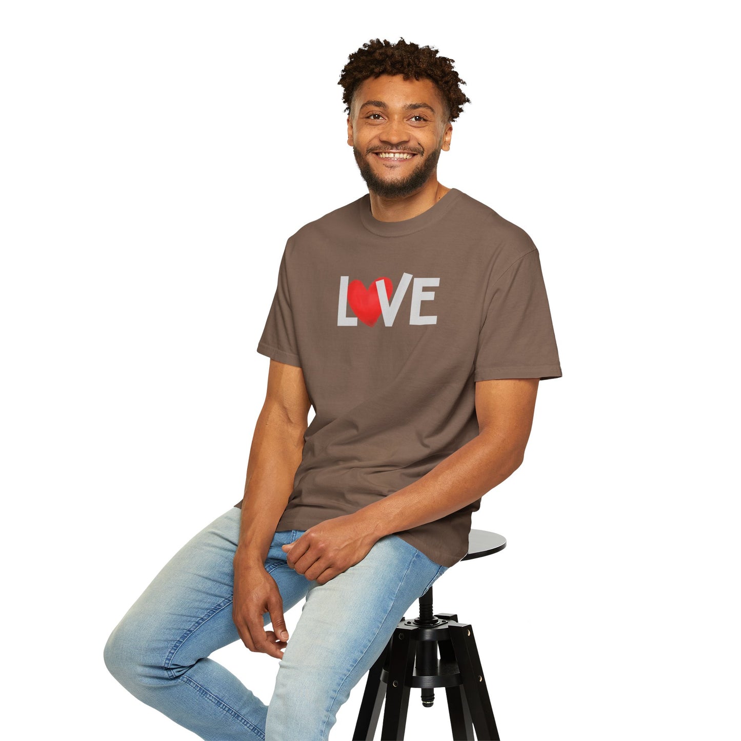 LOVE Heart Comfort Colors T-Shirt