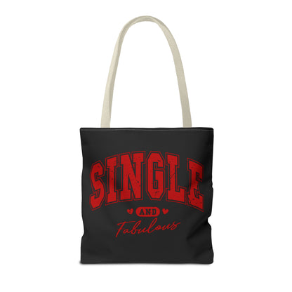 Single and Fabulous Black Canvas Tote 3 Sizes