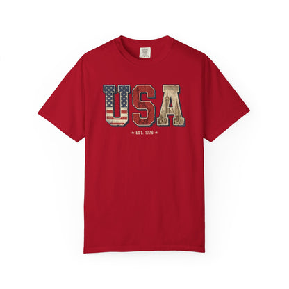 USA Retro Comfort Colors Tee