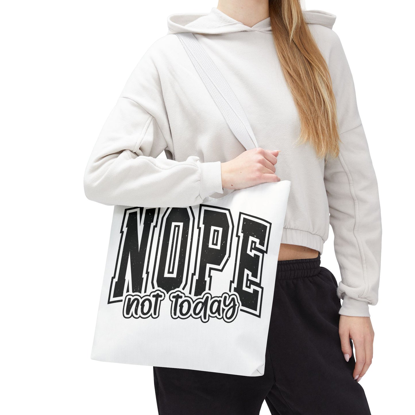 NOPE Not Today Graphic Tote Bag