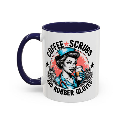 Coffee Lover's Accent Mug: Perfect for Nurses, Gifts for Healthcare Workers, Funny Medical Gifts, Kitchen Decor, Unique Coffee Mugs