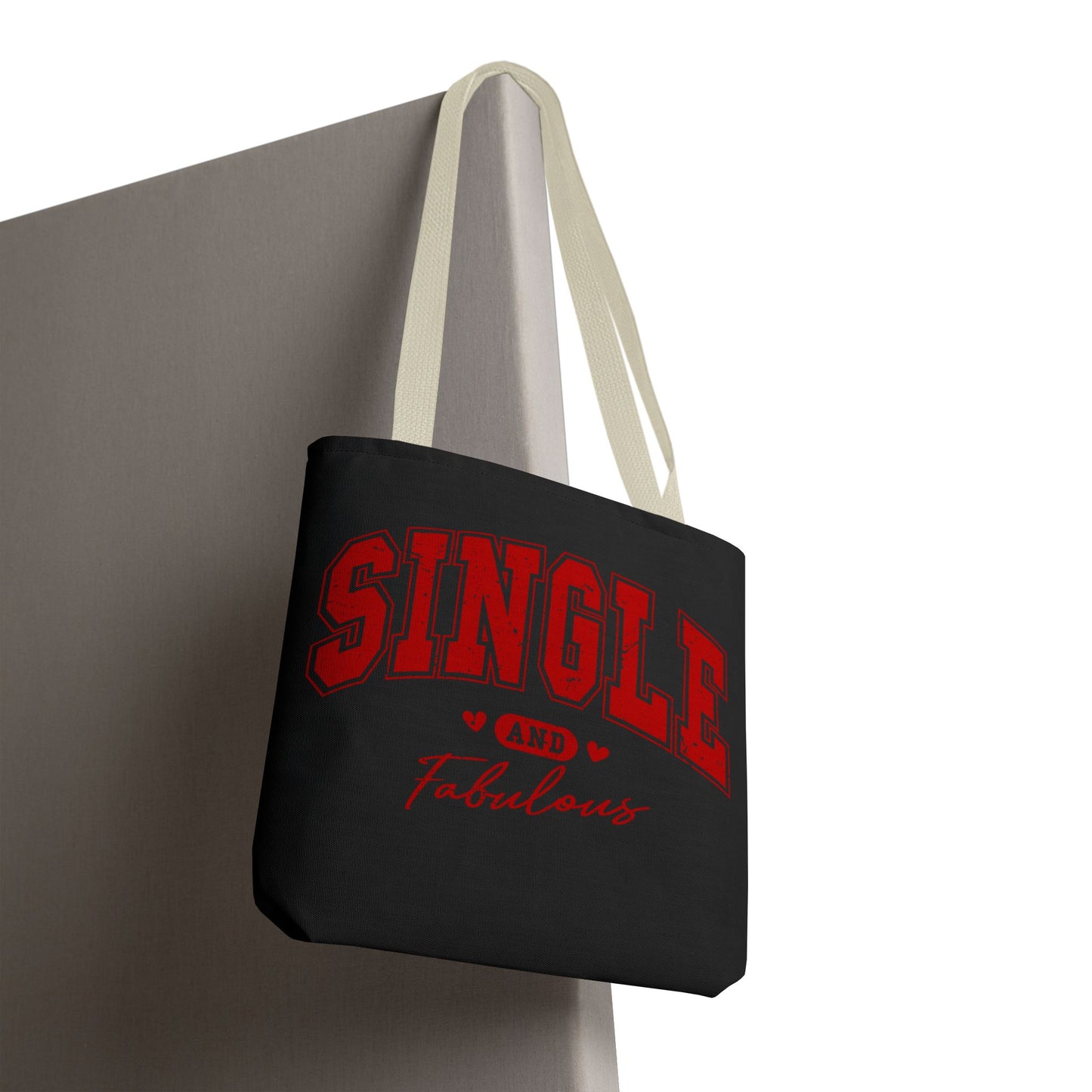 Single and Fabulous Black Canvas Tote 3 Sizes