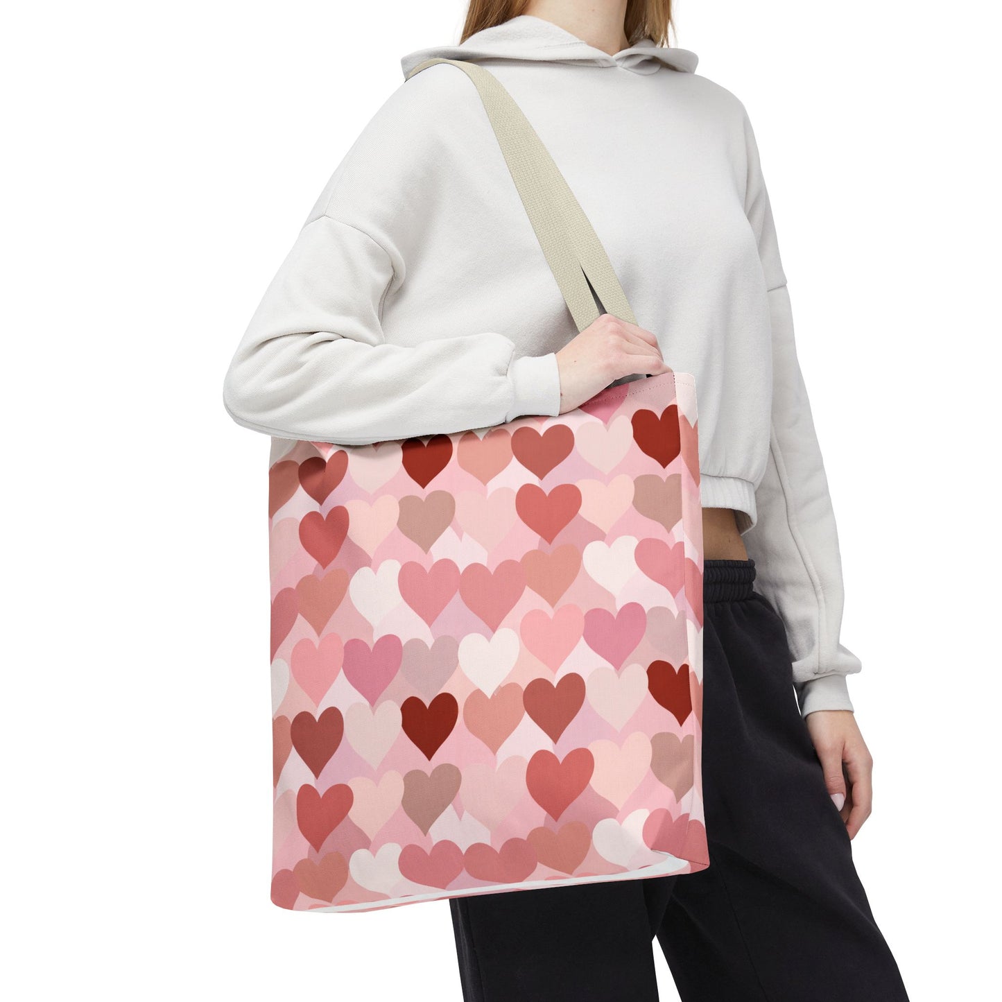 Pink Heart Everyday Tote Bag