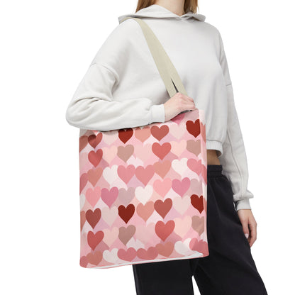 Pink Heart Everyday Tote Bag