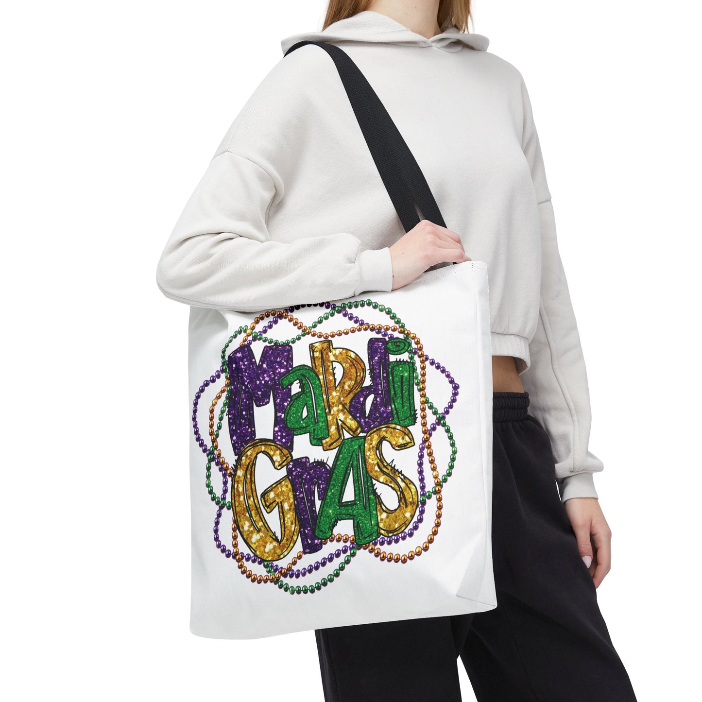Mardi Gras Bead Bag Tote in 3 Sizes