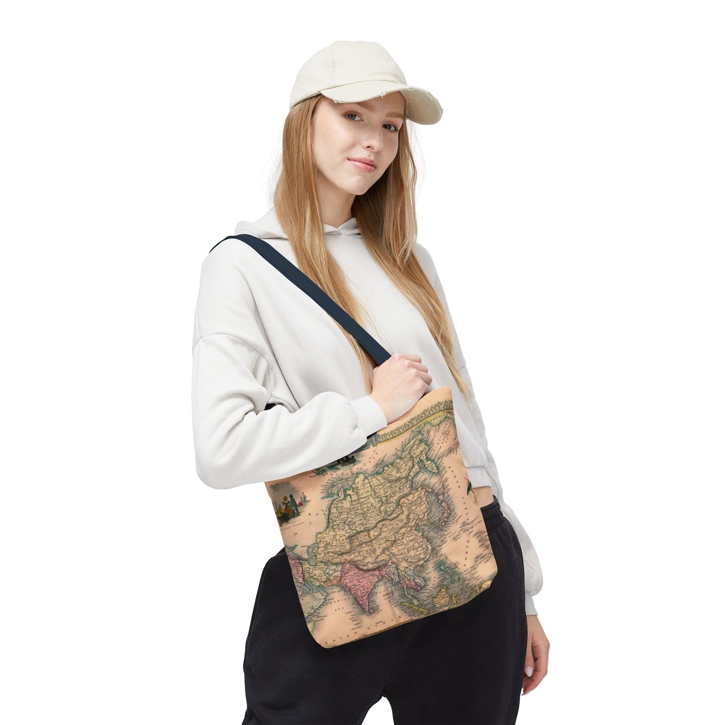 Vintage Map of Asia Tote Bag 3 Sizes