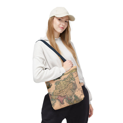Vintage Map of Asia Tote Bag 3 Sizes