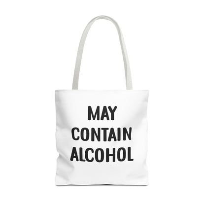 May Contain Alcohol Reusable Grocery & Beach Tote