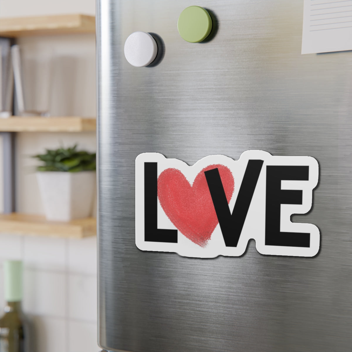 Love Heart Die-Cut Magnet