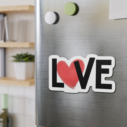 Love Heart Die-Cut Magnet