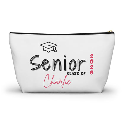 Senior Class of 2026 Personalized Graduation Pouch Senior Class of 2026 Cosmetic Bag Custom Makeup Organizer Unique Gift for Graduates