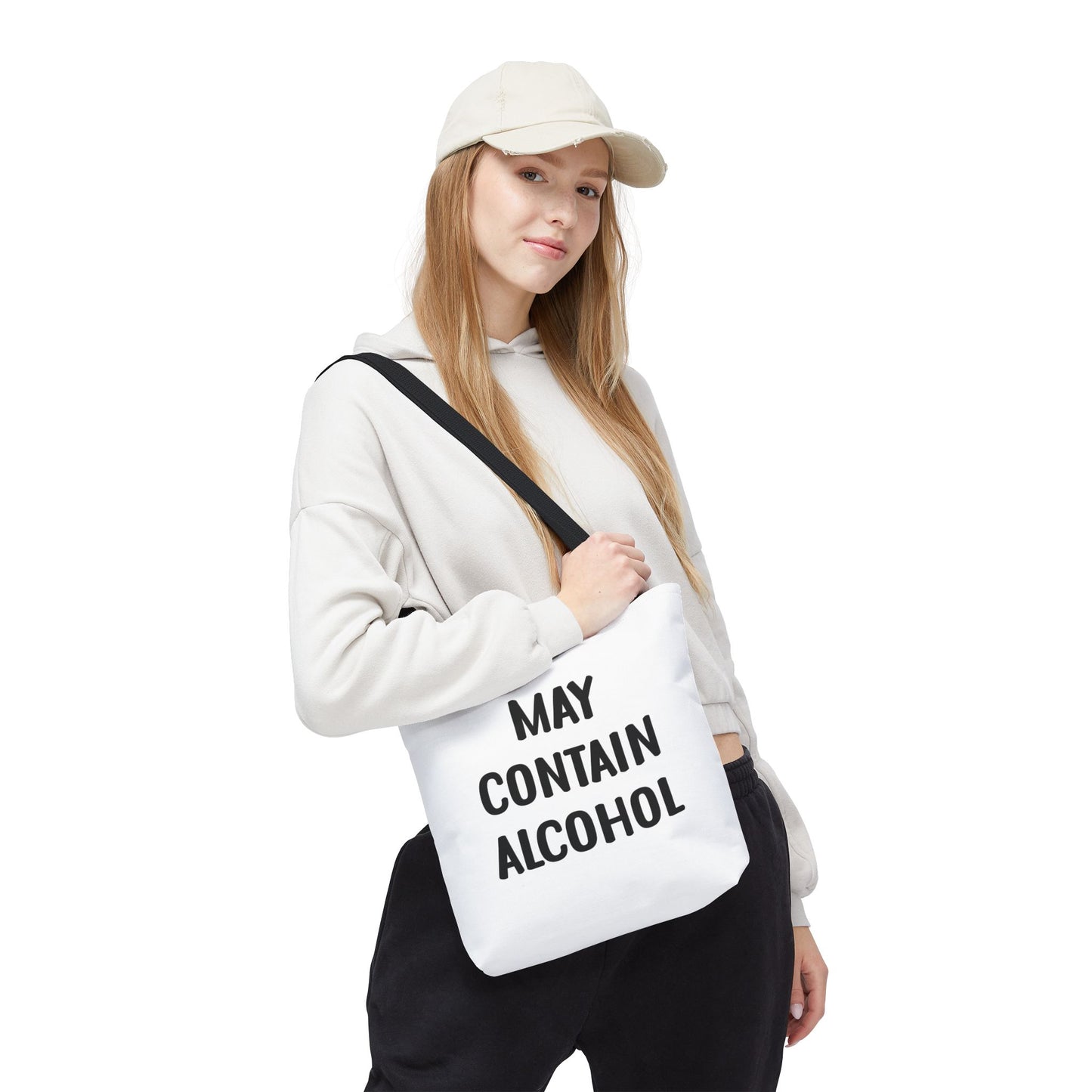 May Contain Alcohol Reusable Grocery & Beach Tote
