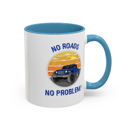 Retro Jeep Accent Coffee Mug 11 oz Jeep Gladiator Lover Gift Off-Roading Enthusiast Mug Funny Travel Cup Outdoor Adventure Accessory