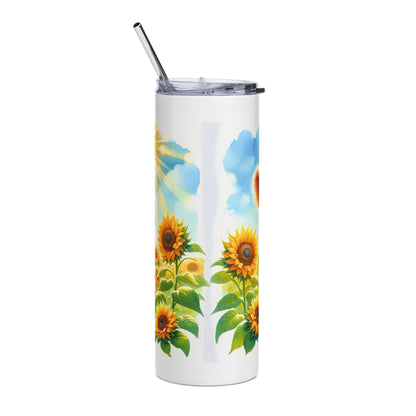 Whimsical Highland Cow Stainless Steel Tumbler | Cute Farm Animal Travel Mug | Gift for Animal Lovers, Mother's Day, Birthday, Summer Picnic