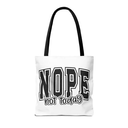 NOPE Not Today Graphic Tote Bag