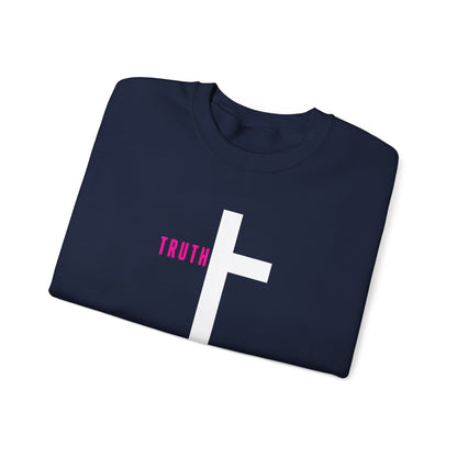 Faith & Truth Crewneck Sweatshirt - Inspirational Gift for Believers, Cozy Casual Wear, Church Events, Religious Apparel, Modern Faith [...]