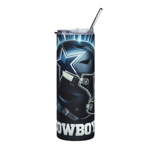 Dallas Cowboys Stainless Steel Tumbler  20oz, NFL Team Cup, Football Drinkware, Game Day Accessory, Sports Gift