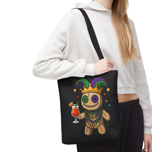 Mardi Gras Voodoo Doll Tote Bag in 3 Sizes