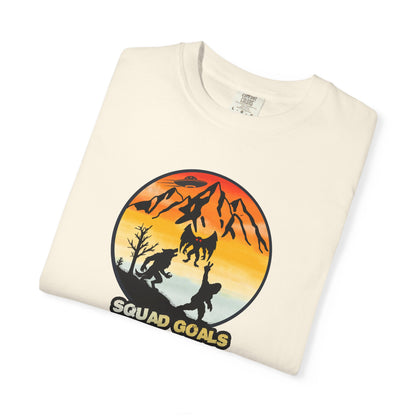 Retro Vintage Mothman Bigfoot Dogman UFO T-Shirt Comfort Colors Cryptid Tee Paranormal Lovers