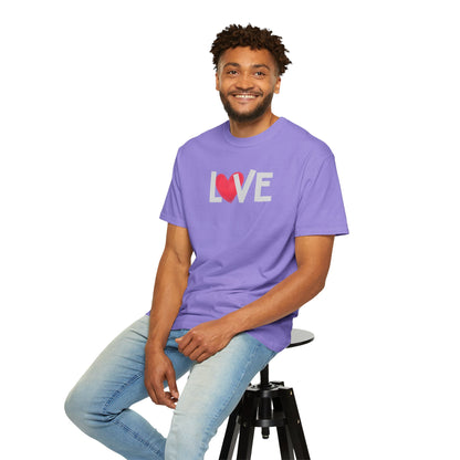 LOVE Heart Comfort Colors T-Shirt