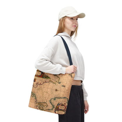 Vintage Nautical Sea Chart Pascaerte Van De Noordzee Tote Bag