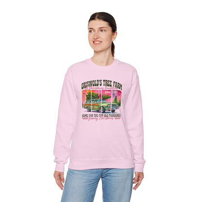 Christmas Tree Farm Sweatshirt — "Griswold's Tree Farm" Vintage Holiday Crewneck