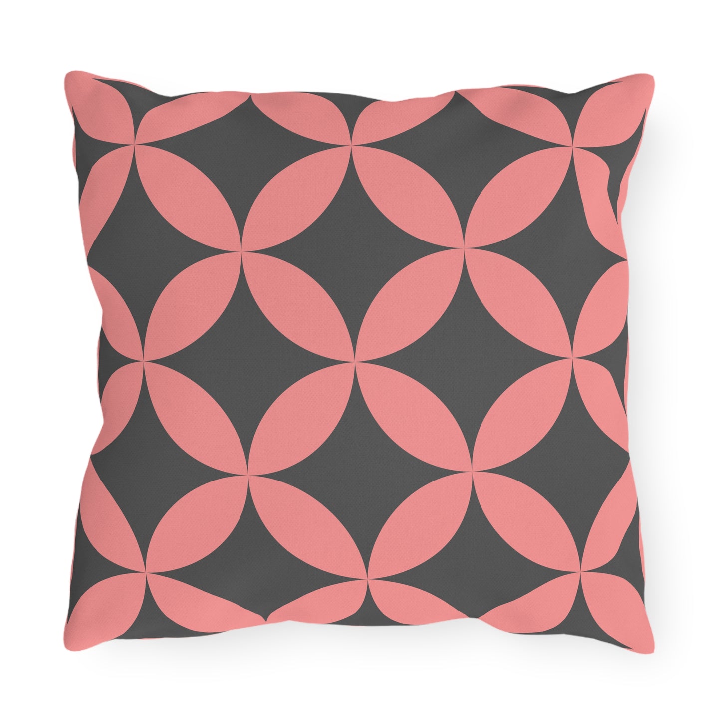 Stylish Outdoor Throw Pillow with Geometric Design