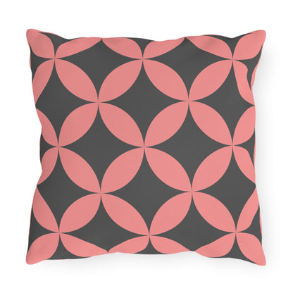 Stylish Outdoor Throw Pillow with Geometric Design