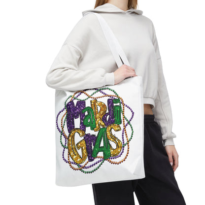 Mardi Gras Bead Bag Tote in 3 Sizes